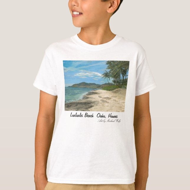 T-shirt Lualualei Beach Oahu, Hawaii (Devant)