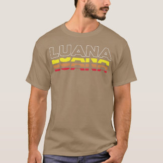 T-shirt Luana Prénom Drôle Vintage Coucher de soleil Luana