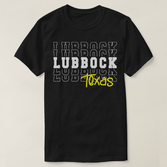 T-shirt Lubbock City Texas Lubbock TX (Design devant)