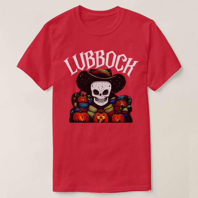 T-shirt Lubbock Halloween (Design devant)