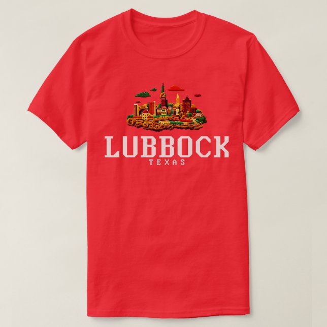T-shirt Lubbock Texas (Design devant)
