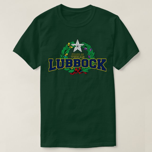 T-shirt Lubbock Texas StateUSA (Design devant)