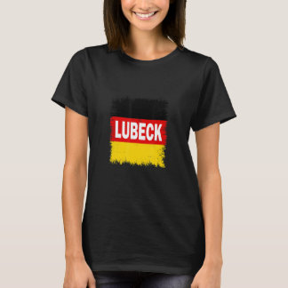 T-shirt Lubeck Allemagne avec drapeau allemand