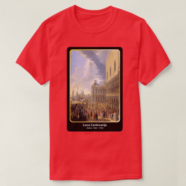 T-shirt Luca Carlevarijs Italien 1663 1730 art classique (Design devant)