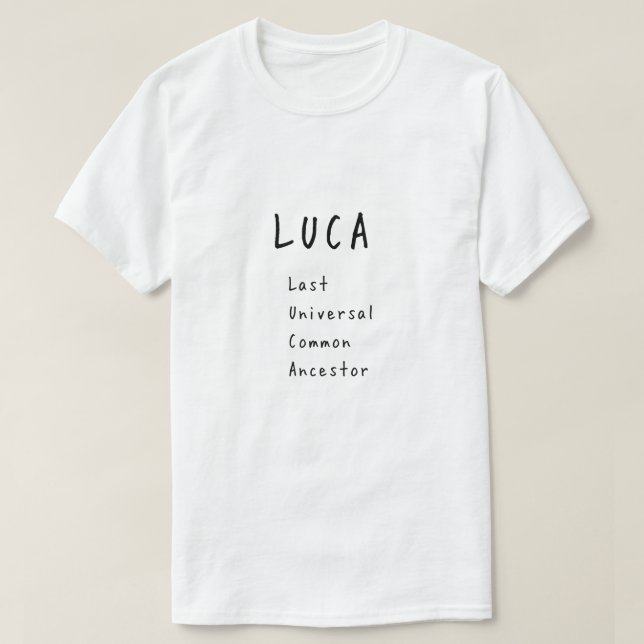 T-shirt LUCA Last Universal Common Ancestor Science Graphi (Design devant)