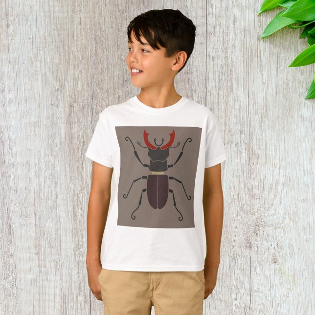 T-shirt Lucane Bold Minimaliste Insecte (Créateur téléchargé)