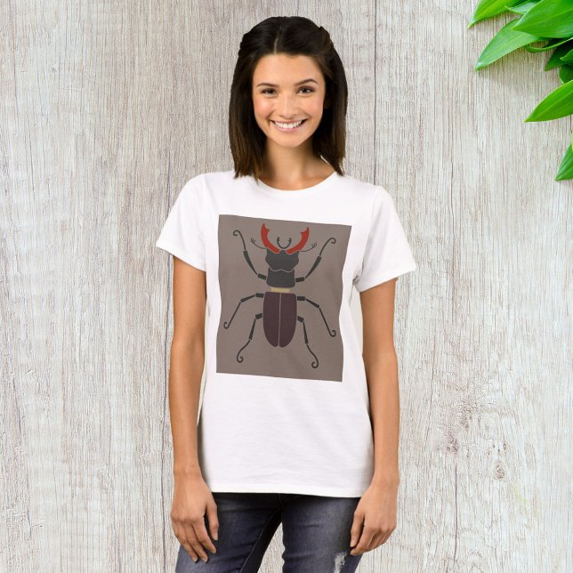 T-shirt Lucane Minimaliste Audacieux Insecte (Créateur téléchargé)
