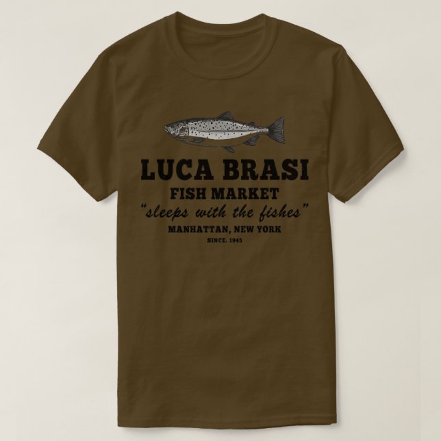 T-shirt Lucas Brasi Dort Avec Le Cool Des Poissons (Design devant)