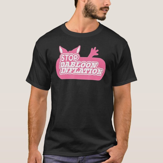 T-shirt Lucca International Stop Dabloon Inflation (Devant)