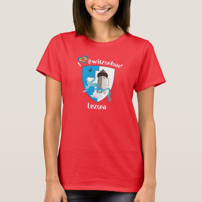 T-shirt Lucerne Suisse (Devant)