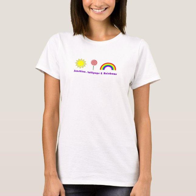 T-shirt Lucettes et arcs-en-ciel de soleil (Devant)