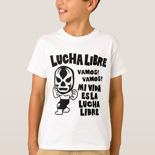 T-shirt LUCHA LIBRE#51mono (Devant)