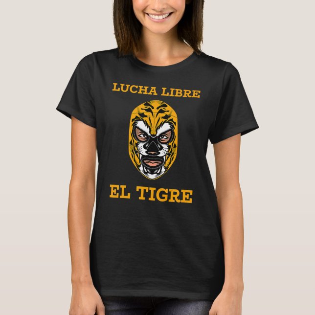 T-shirt Lucha Libre El Tigre Masque Mexicain de Lutte (Devant)