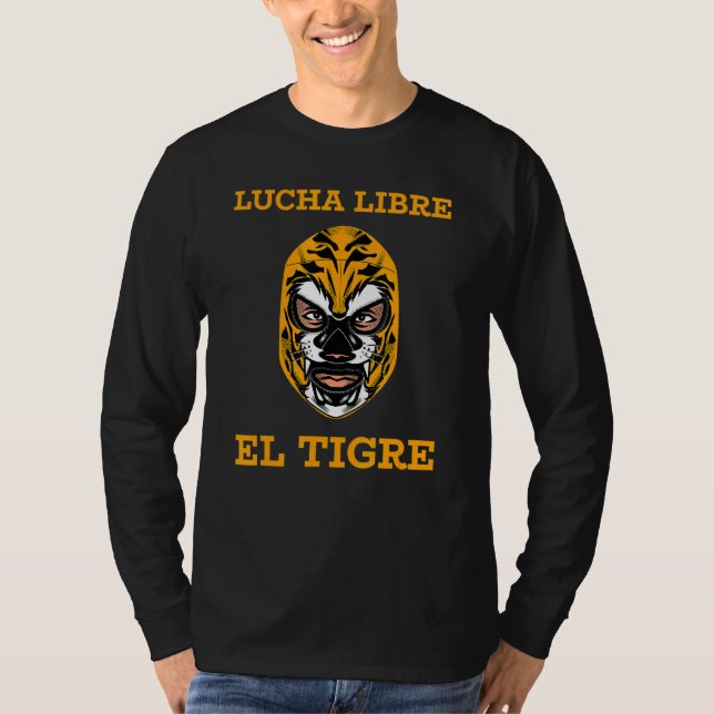 T-shirt Lucha Libre El Tigre Masque Mexicain de Lutte (Devant)
