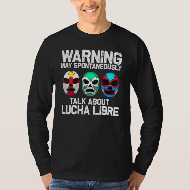 T-shirt Lucha Libre Pour Hommes Femmes Masque De Lutte Mex (Devant)