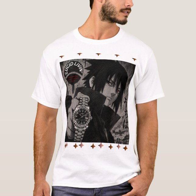 T-shirt 'Lucid Livin' Sasuke  (Devant)