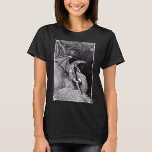 T-shirt Lucifer Porte-Lumière Occultisme Gothique Sataniqu