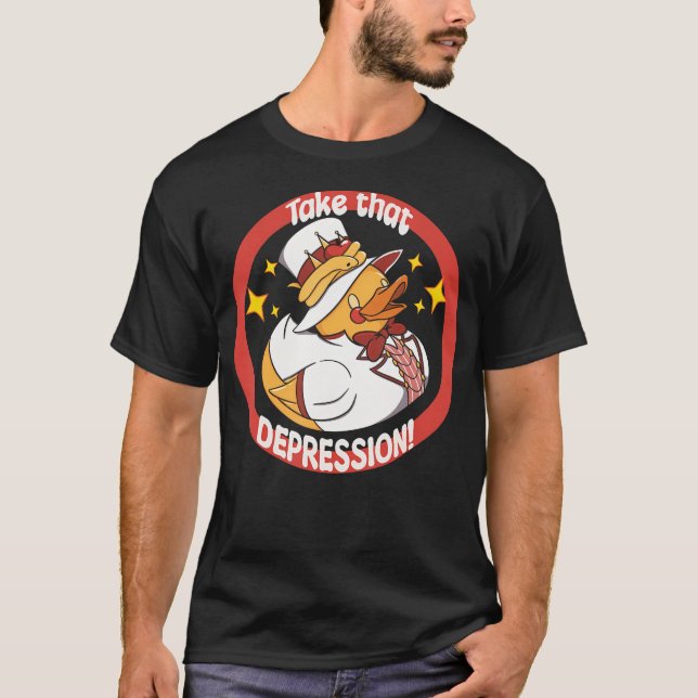 T-shirt Lucifer Rubber Ducky Prendre Cette Dépression (Devant)