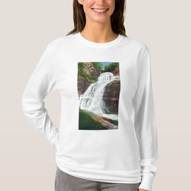 T-shirt Lucifer tombe vue en Robert H. Treman State (Devant)