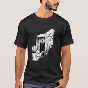 T-shirt Lucifer vous regarde 666 Occult Baphomet Chèvre S