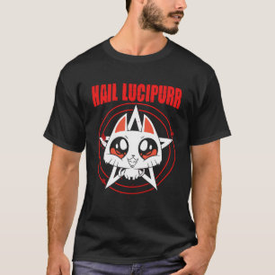 T-shirt Lucipurr Chat Satanique Baphomet Gothique Occulte