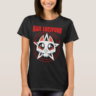 T-shirt Lucipurr Satanic Baphomet Gothique Occulte Démon C