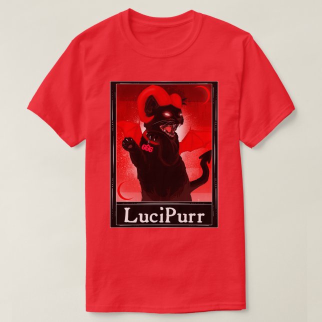 T-shirt LuciPurr Tarot (Design devant)