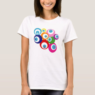 T-SHIRT LUCK EYES BONNE CHANCE EVIL EYES RAINBOUR