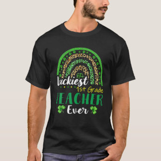 T-shirt Luckiest 1St Grade Teacher Ever St Patrick