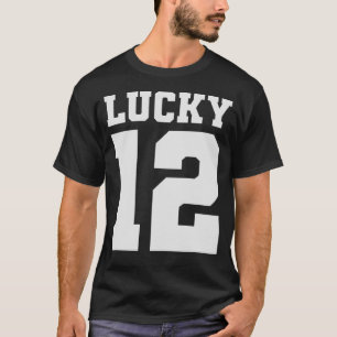 T-shirt LUCKY 12 Varsity 12e anniversaire garçon fille Dou