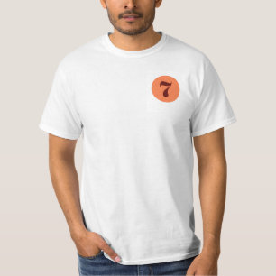 T-shirt Lucky 7 orange