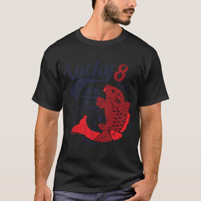T-shirt Lucky 8 Fish (Devant)