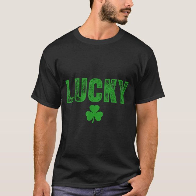 T-shirt Lucky And Lucky Forer St Patricks Day  (Devant)