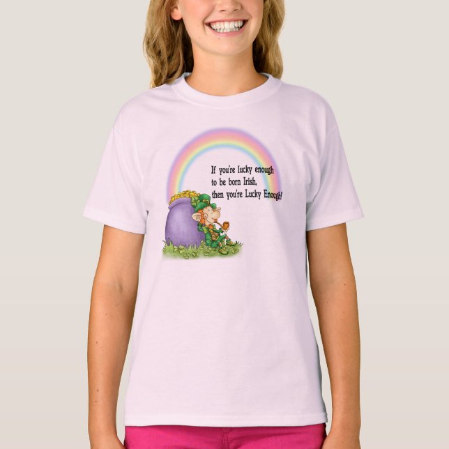 T-shirt Lucky Assez Leprechaun (Devant)