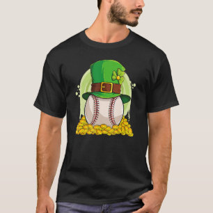 T-shirt Lucky Baseball Leprechaun Casquette Pile Golden Pi