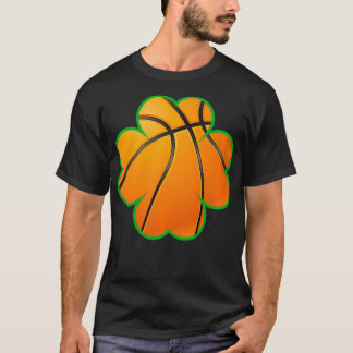 T-shirt Lucky basketball clover, St Patrick's and college 