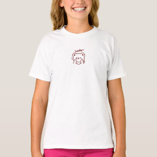 T-shirt Lucky Bear Doodle - Art Cartoon Minimaliste Cute