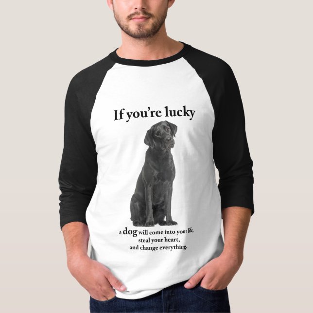 T-shirt Lucky Black Lab (Devant)