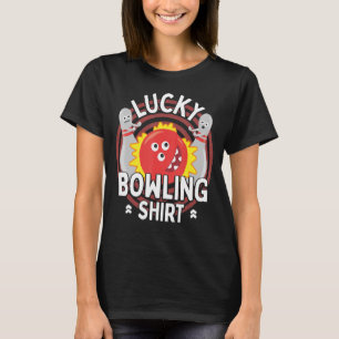T-shirt Lucky Bowling Humour Hommes femmes Bowler