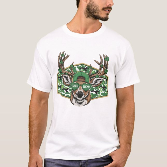 T-shirt Lucky Buck Camo (Devant)