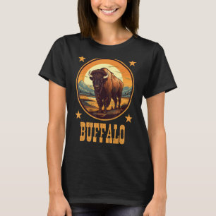 T-shirt Lucky Buffalo Western Mountains Buffalo Bison Slot