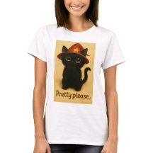 Lucky Cat Emi – Kawaii Begging Pose Witch Cat