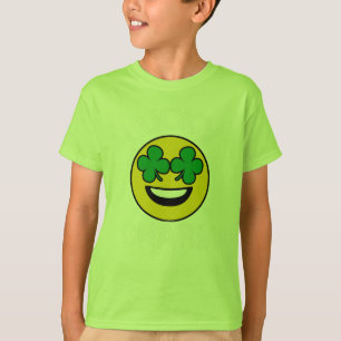 T-shirt Lucky Charm Emoji Shamrock Jour de la Saint Patric
