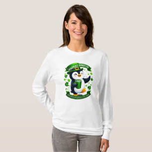 T-shirt Lucky Charm Penguin Fête de la Saint-Patrick