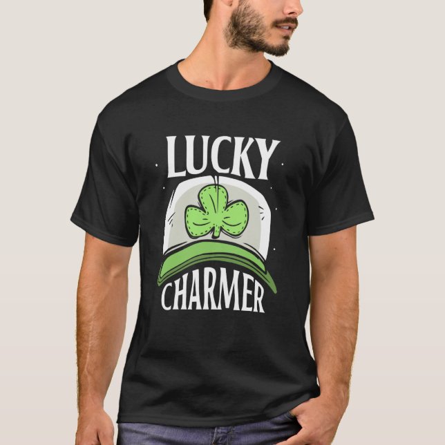 T-shirt Lucky Charmer Team St Patricks Day Irish Ireland G (Devant)
