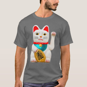 T-shirt Lucky Chat Waving Arm Bonne chance