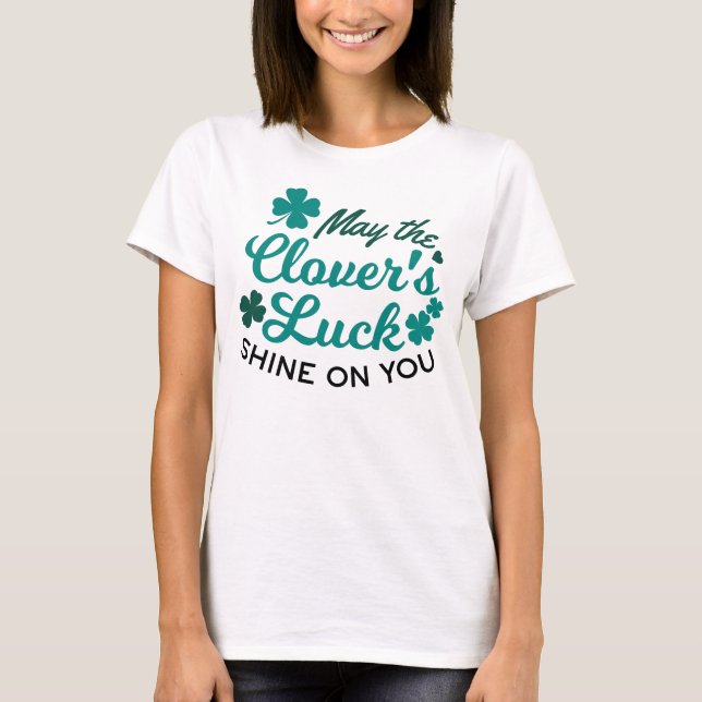 T-shirt Lucky Clover Charm - Puisse la chance du Clover Sh (Devant)
