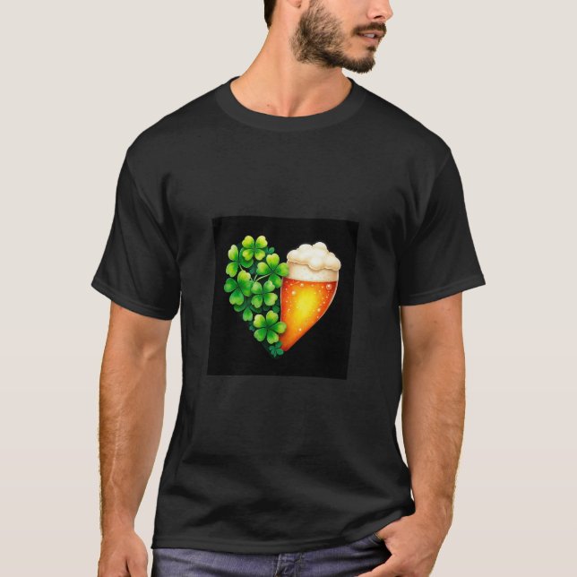 T-shirt Lucky Clover Design pour la St. Patrick's Day (Devant)