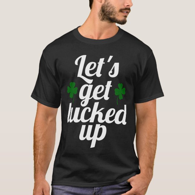 T-shirt Lucky Clover St Patrick's Day (Devant)