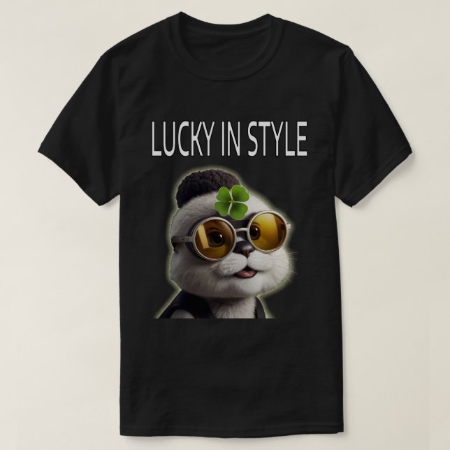 T-shirt Lucky dans le style (Design devant)